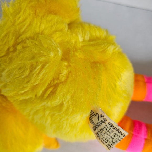 Applause 90s Sesame Street Stuffed Animal Yellow Big Bird Muppets 1992 Plush - Picture 10 of 14